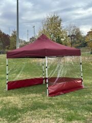 3x3 KATLANIR GAZEBO TENTE 3 DUVARI ŞEFFAF PERDELİ
