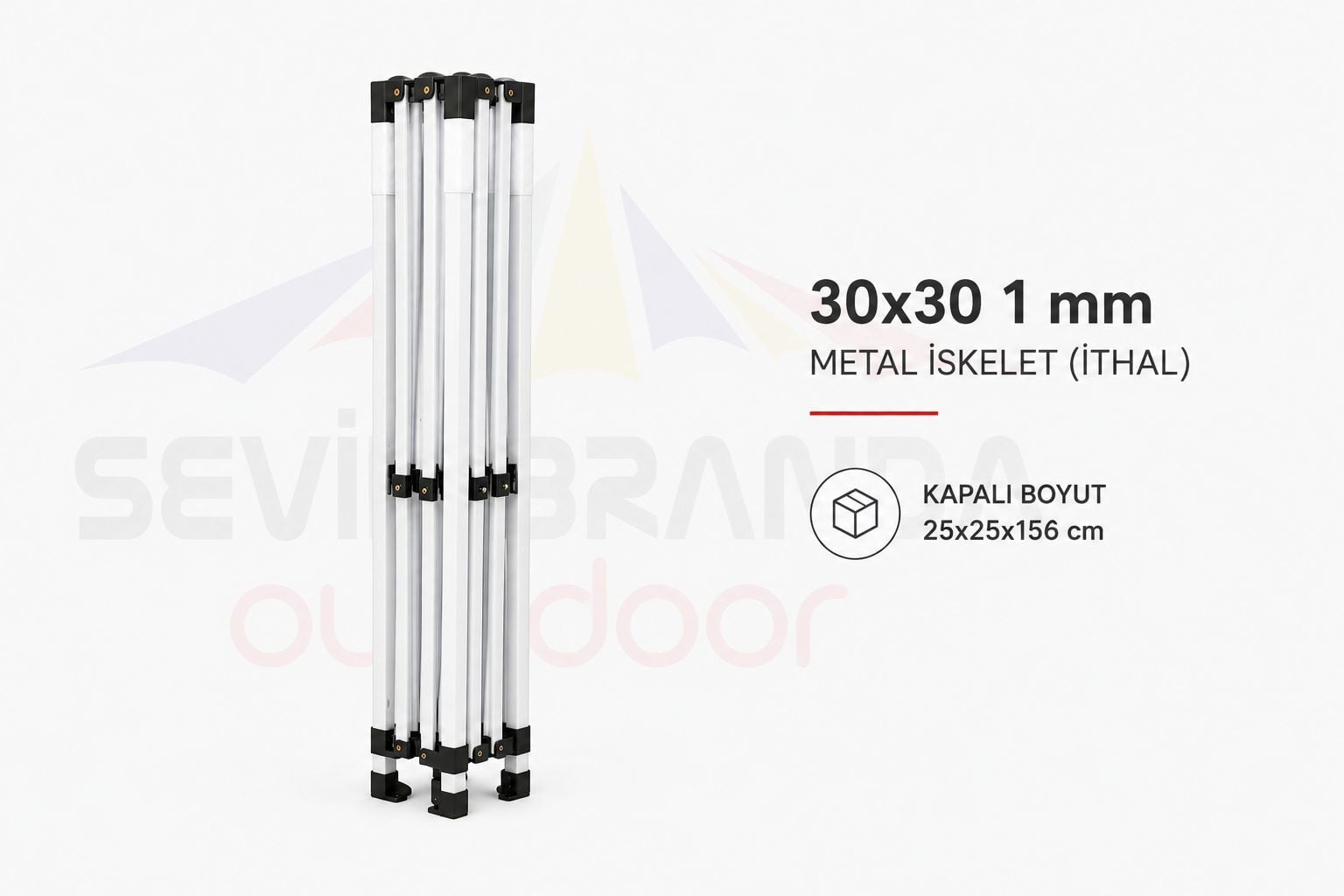 3 X 3 METRE GAZEBO TENTE İSKELETİ