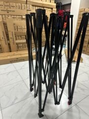 3X3 GAZEBO İSKELETİ 40X1,2 mm SİYAH