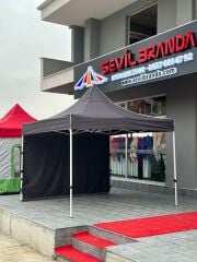 3X3 GAZEBO TENTE 1 DUVAR KAPALI