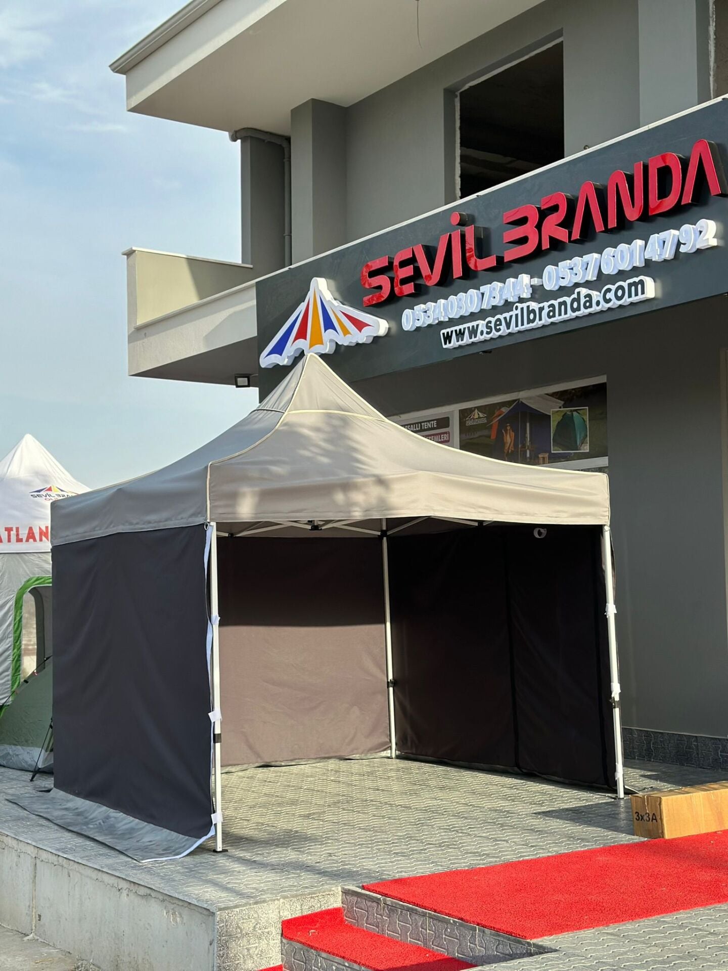 3X3 GAZEBO TENTE 3  DUVAR KAPALI