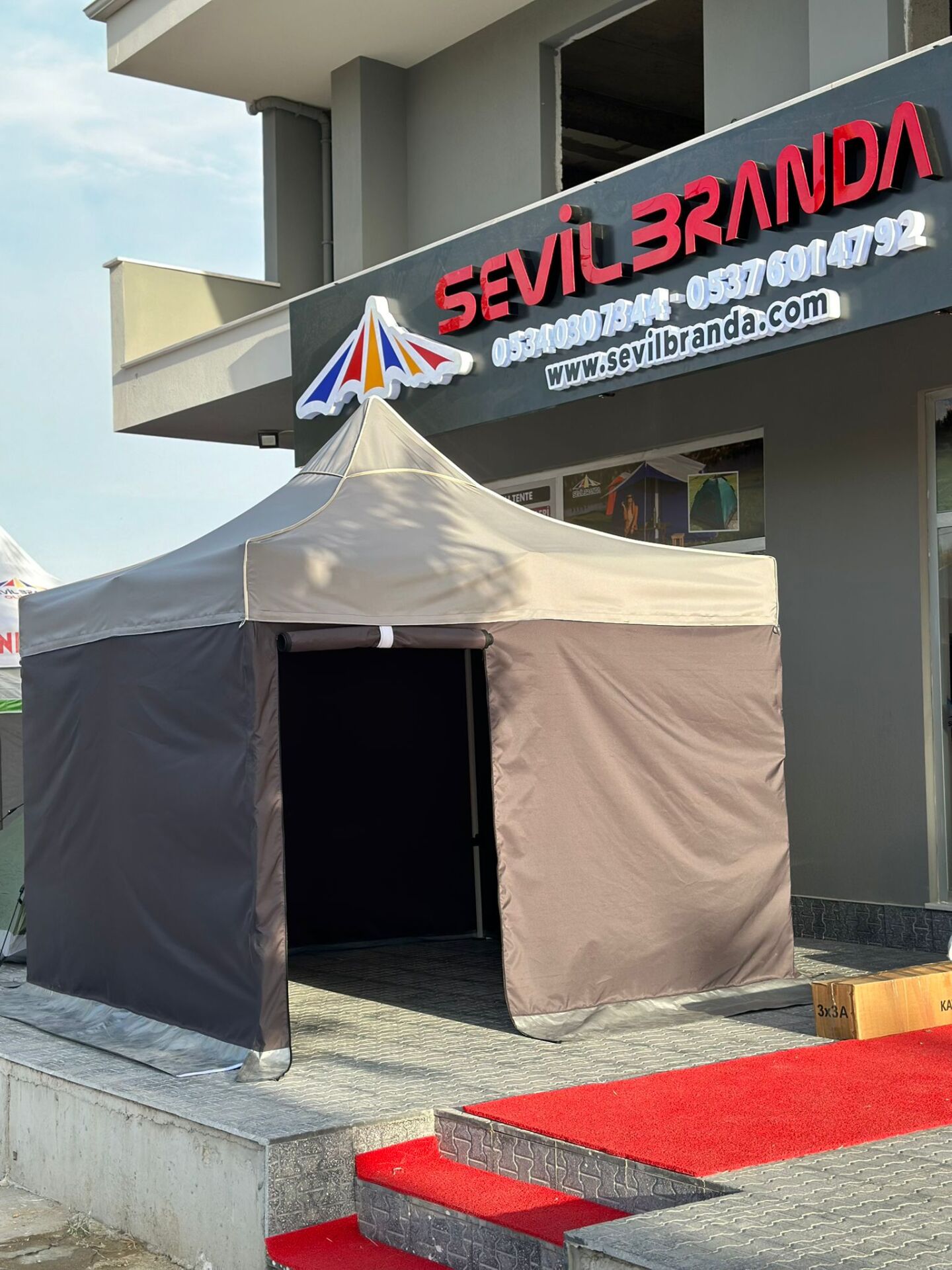 3X3 GAZEBO TENTE 4  DUVAR KAPALI