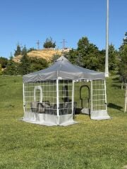 KARELİ ŞEFFAF DUVAR 4LÜ ( 3X3 GAZEBO UYUMLU )