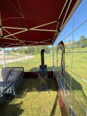 KARELİ ŞEFFAF DUVAR 4LÜ ( 3X3 GAZEBO UYUMLU )