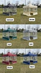 3X3 GAZEBO KIŞ BAHÇESİ SİNEKLİKLİ MODEL