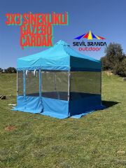 3x3 SİNEKLİKLİ Gazebo Çardak