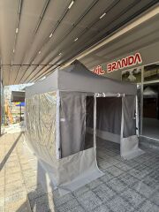 3x3 GAZEBO KIŞ BAHÇESİ MAHREMİYET PERDELİ