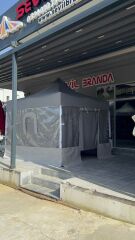 3x3 GAZEBO KIŞ BAHÇESİ MAHREMİYET PERDELİ
