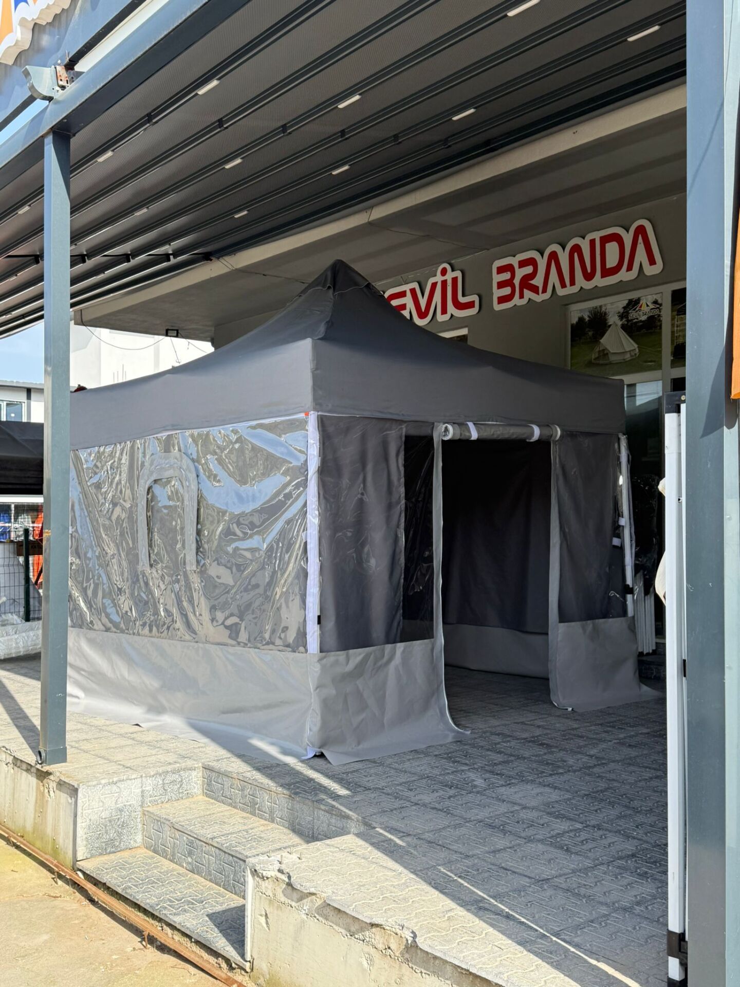3x3 GAZEBO KIŞ BAHÇESİ MAHREMİYET PERDELİ