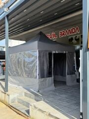 3x3 GAZEBO KIŞ BAHÇESİ MAHREMİYET PERDELİ