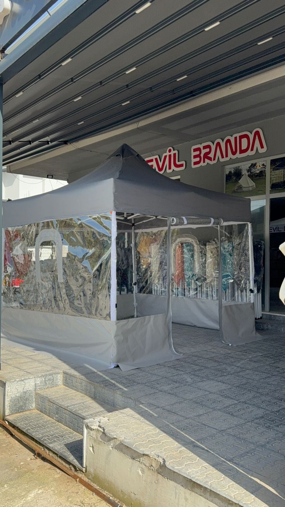 3X3 GAZEBO KIŞ BAHÇESİ Saydam Şeffaf