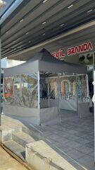 3X3 GAZEBO KIŞ BAHÇESİ Saydam Şeffaf