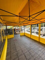 3*4.5 MT GAZEBO KIŞ BAHÇESİ Kare Desenli