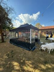 3*4.5 MT GAZEBO KIŞ BAHÇESİ Kare Desenli