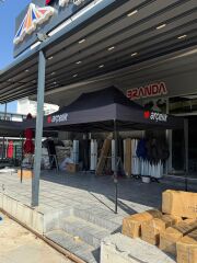 3X4,5 GAZEBO TENTE 40 mm 4 KENAR BASKILI